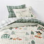 View Winter Village Kantha Christmas Kids Twin Quilt - image 1 of 9
