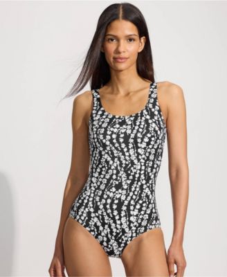  Women's Long Torso Tugless Low Leg One Piece Swimsuit