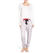 Kensie Long Pajamas & Eye Mask