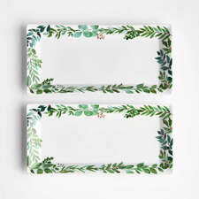 View Cambridge Holiday Winter Botanical Stoneware Platters, Set of 2 - image 1 of 3