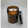 8 oz Amber Glass Candle wit...