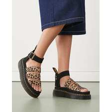 Dr. Martens Clarissa II Quad Sandals in Trendy Leopard Print - Stylish and Comfortable Footwear