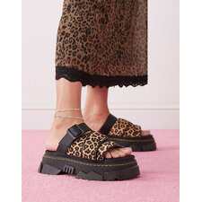 Dr. Martens Mattison Leopard Print Slides: Stylish Comfort for Every Step