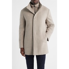 Cardinal of Canada Mont Royal Insulated Wool &amp; Cashmere Jacket with Bib, Main, color, Taupe