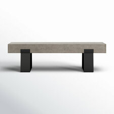 Kareen 62" Concrete Outdoor Bench