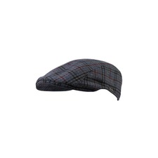 Wigens Men's Tartan Plaid Modern Ivy Cap, Main, color, Dark Gray