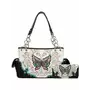 Western-Inspired Butterfly Flower Handbag Set: Stylish Concealed Carry Spring Purse for Women
