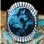 Alton Bedonie Blue Diamond Turquoise Ring