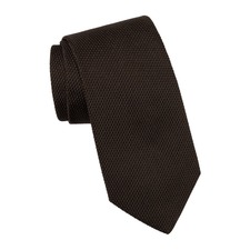 Elizabetta Mocha - Silk Grenadine Tie for Men, Main, color, Dark Brown