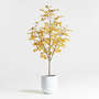 View Potted Faux Golden Lea...
