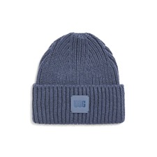 UGG® Chunky Rib Beanie, Main, color, Dark Wave