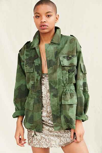 Vintage Camo Military Jacket - Urban Outfitters