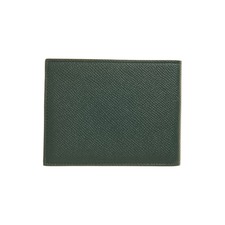 FERRAGAMO Micro Gancio Leather Bifold Wallet, Alternate, color, Moss