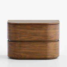 View Milano 28" Natural Walnut Nightstand - image 1 of 5