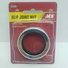 ACE Slip Joint Nut with Washer 1-1/2" x 1-3/8" Chrome    #42560