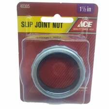 ACE Slip Joint Nut with Washer 1-1/2" Chrome    #40305