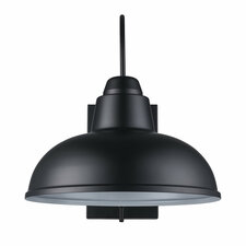 Santuci Steel Wall Light, 15.75" H x 13.75" W x 18.75" D, Black