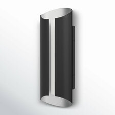  Cylinder Outdoor Aluminum LED Wall Light, 18" H x 7" W x 3.69" D