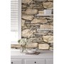  Brewster Home Fashions Hadrian Stone Reusable Peel & Stick Vinyl Wallpaper