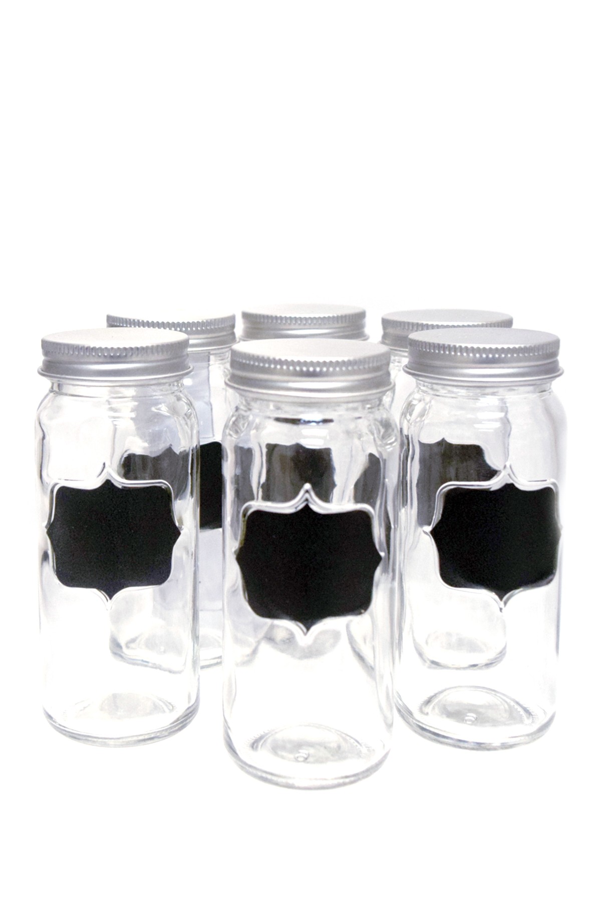 Euroware Chalkboard Spice Jars - Set of 6