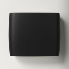 Logan Single Light Outdoor Ceramic Wall Light, Carbon Matte Black, LED, 9.75" H x 12" W x 4" D