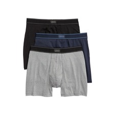 SAXX Assorted 3-Pack Daytripper Comfort Stretch Boxer Briefs, Main, color, Black/ Grey/ Navy