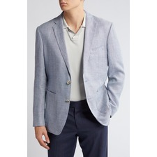 The Cascades Slub Linen &amp; Wool Sport Coat, Main, color, Sky