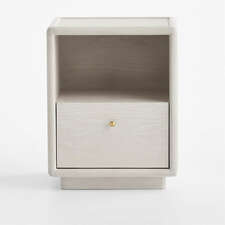 View Lafayette 19" Whitewashed Narrow Nightstand - image 1 of 7