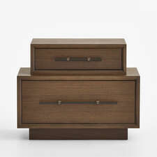 View Larchmont 28" Stacked Oak Nightstand - image 1 of 6