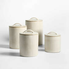 View Juno Recycled Stoneware Canisters, Set of 4 - image 1 of 2