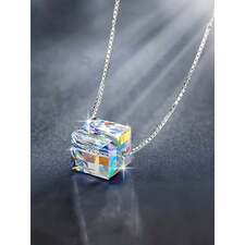 Elegant Square Crystal Collarbone Necklace - Perfect for Daily Wear &amp; Gifting