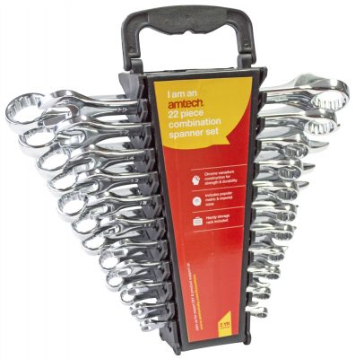 22pc combination spanner set
