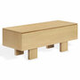 Wood Storage Bench, Natural