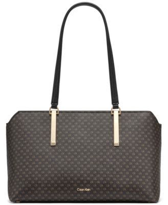 Lori Mini Signature Top Zipper Tote Bag