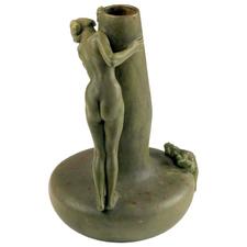 Max Blondat, An Art Nouveau Grès Vase, Signed 