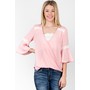 Women's 3/4 Sleeve Top -  Waist Length Solid Top