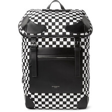 Rider Leather And Checkerboard Shell Backpack