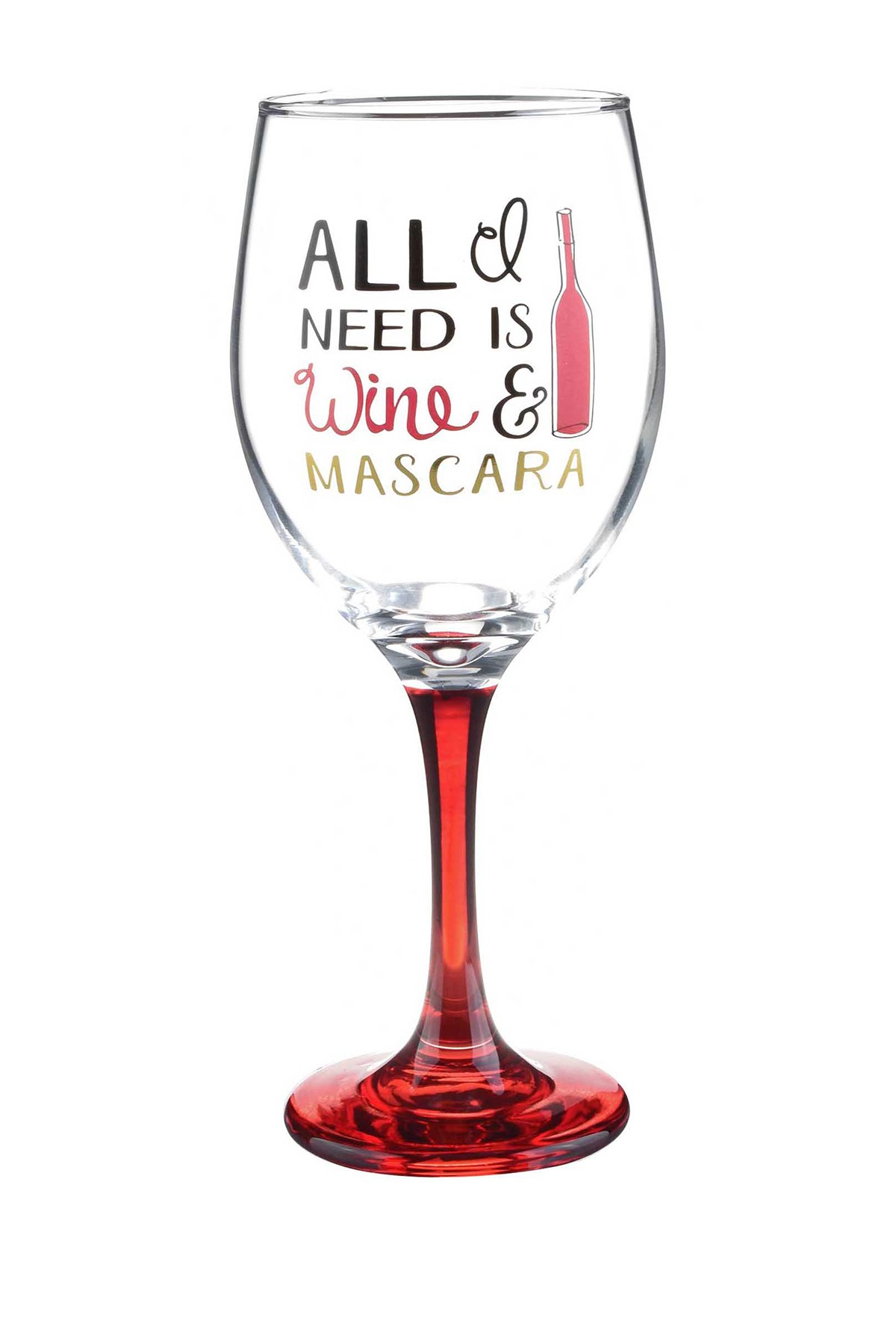  FORMATION BRANDS LLC All I Need Is Wine & Mascara Wine Glass