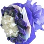 White Roses - Beautiful Purple Bunch