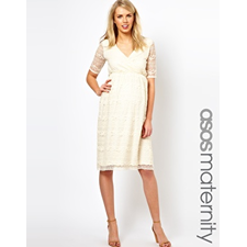 Image 1 of ASOS Maternity Midi Dress In Lace