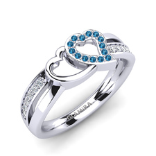 Order GLAMIRA 375 White Gold / Blue Topaz Ring | GLAMIRA.com