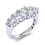 Order GLAMIRA 585 White Gold / White Sapphire Ring | GLAMIRA.com