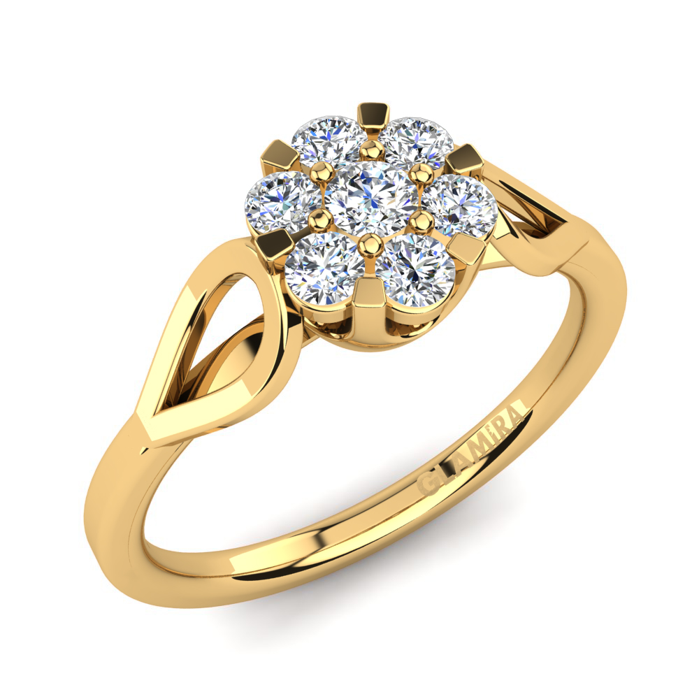 Order GLAMIRA 585 Yellow Gold / White Sapphire Ring ...
