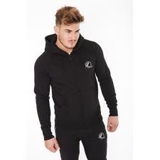 Lombordy Zip-Up Hoodie - Black