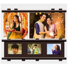 Wooden multi photo collage frame