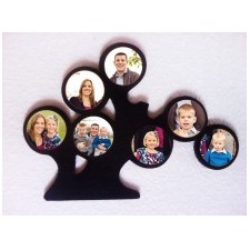Wooden tree personalized multi photo wall hanging