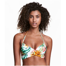 Bandeau Bikini Top | White/floral | Women | H&M US