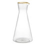 Carafe | Clear glass/gold-colored | Home 