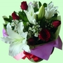 Bouquet of Roses and Lilies - Blooming Love