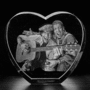 Medium Heart 3D Crystal